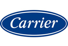 Логотип Carrier – символ всемирно известного бренда, специализирующегося на производстве кондиционеров и систем климат-контроля, олицетворяющий качество, инновации и надежность в сфере климатических технологий с 1902 года.