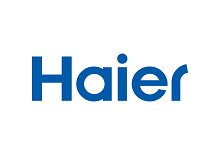 Логотип Haier – современный стилизованный знак бренда, символизирующий инновации и качество в производстве бытовой техники и климатического оборудования.